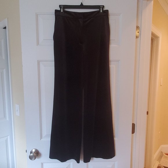 H&M Pants - H&M Black Velvet  Wide Leg Pants SZ 6